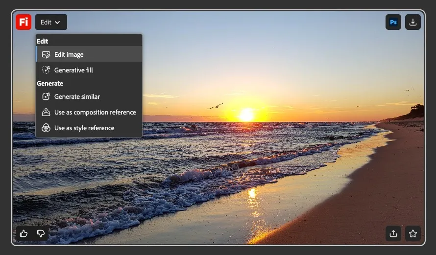 Adobe Firefly Image Editing