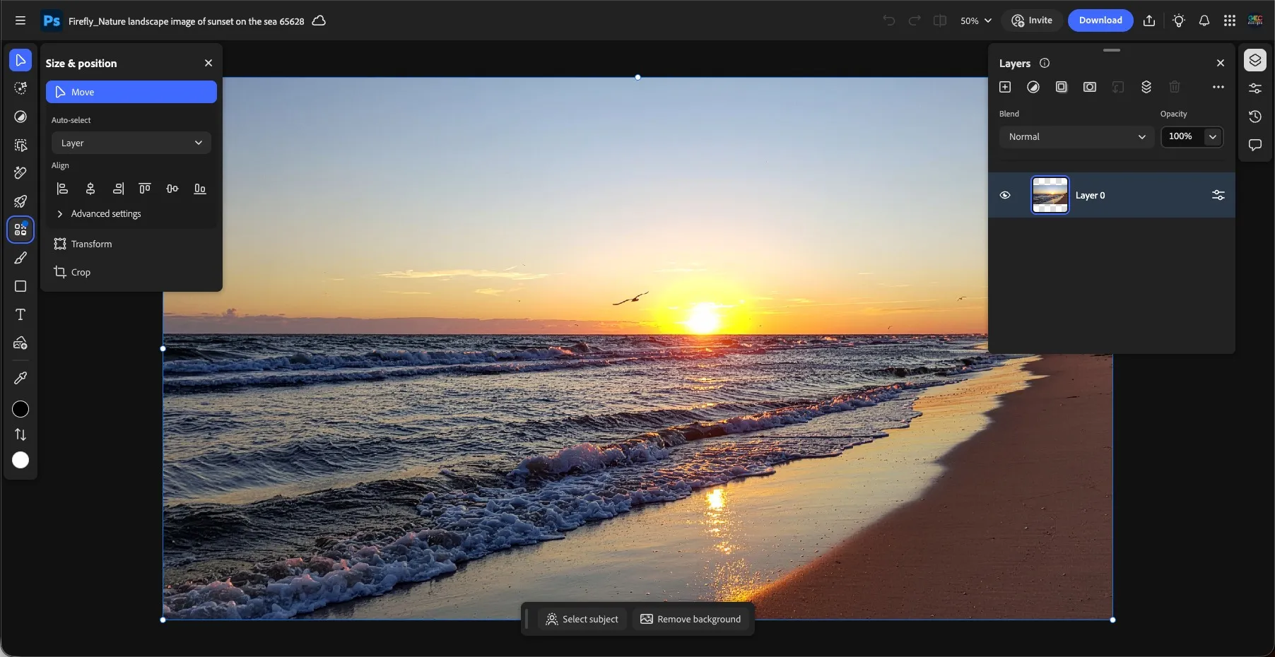 Adobe Firefly to photoshop