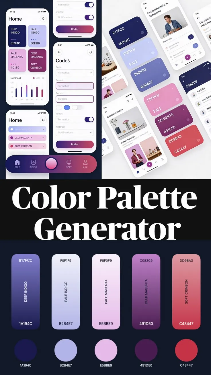Color Palette Generator Mockup One