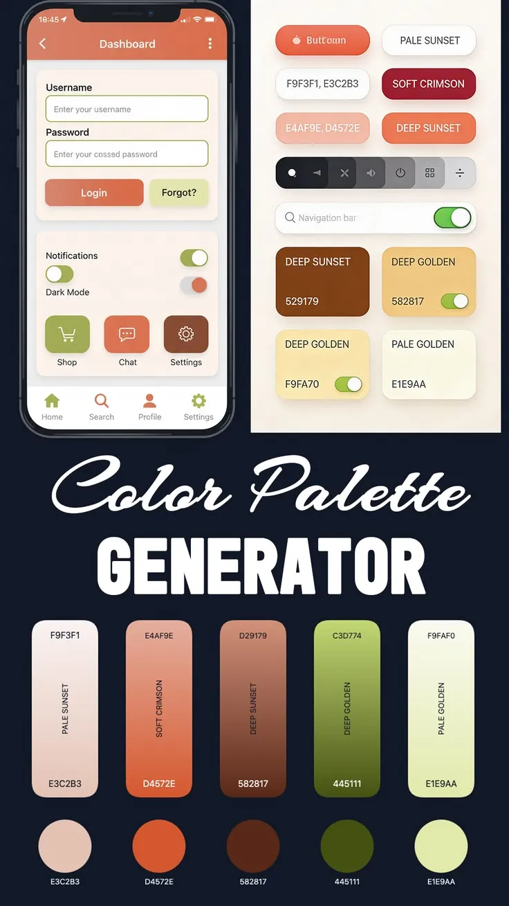 Color Palette Generator Mockup Two