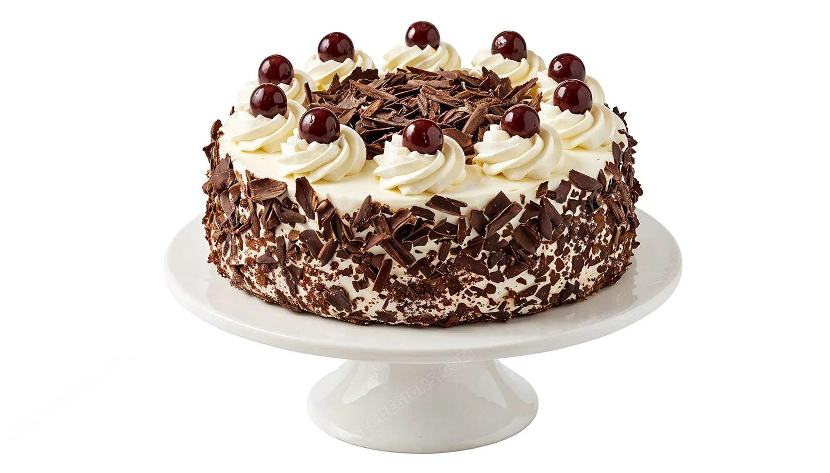 Black Forest Cake Background Image for Bakery Design