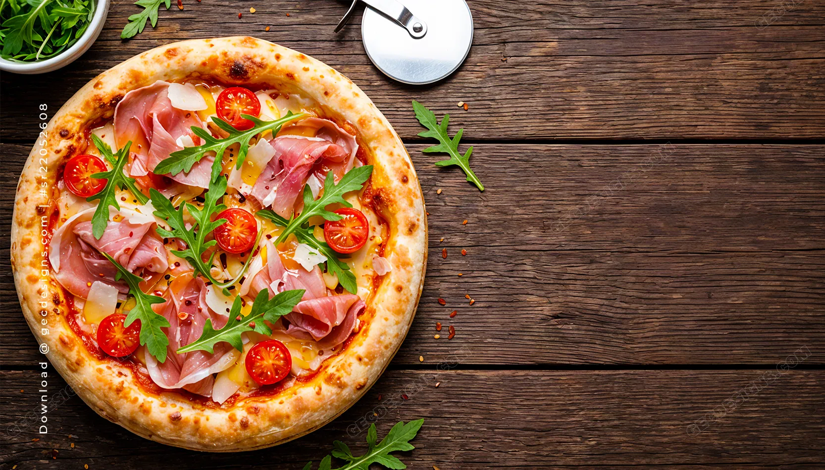 Pizza Restaurant Background Image With Copy Space