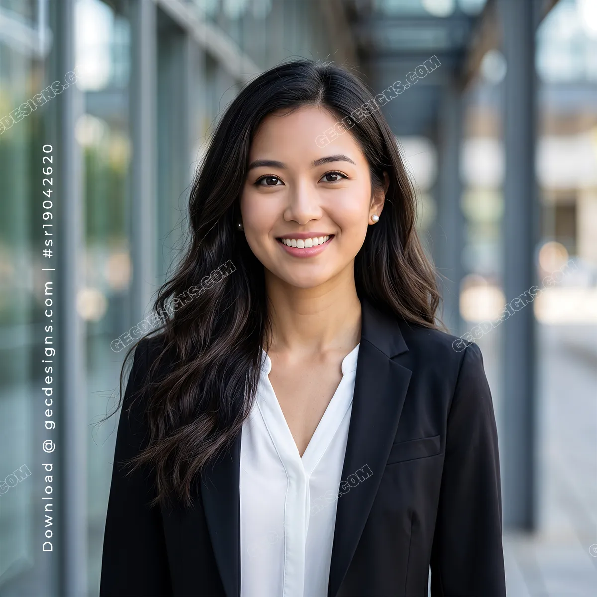 Professional Businesswoman portrait in a modern office, Corporate, Marketing background image