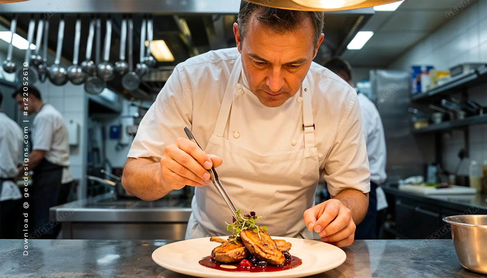 Professional Chef Background Image for Restaurant Design