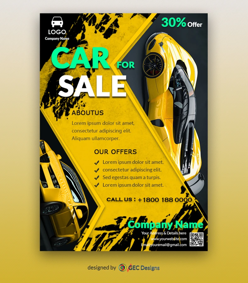 Car Dealer Automotive Flyer Template | GEC Designs