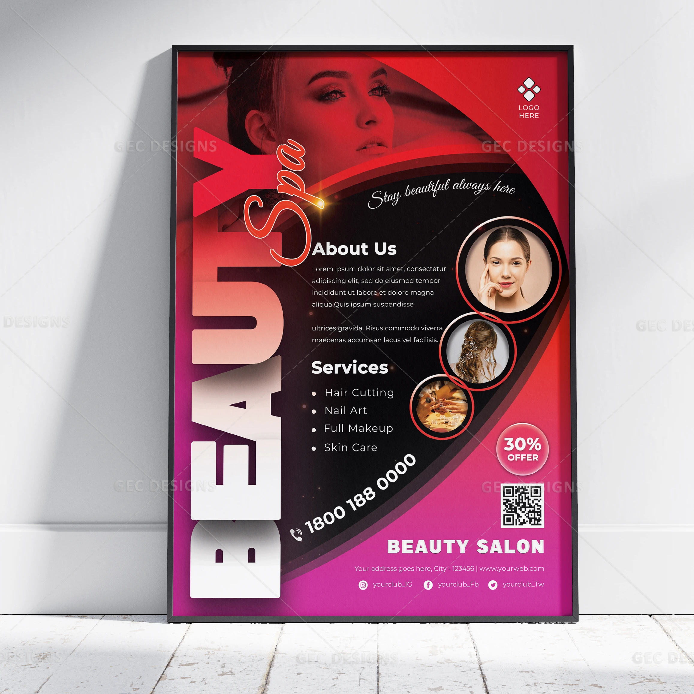 Beauty Salon Flyer Template