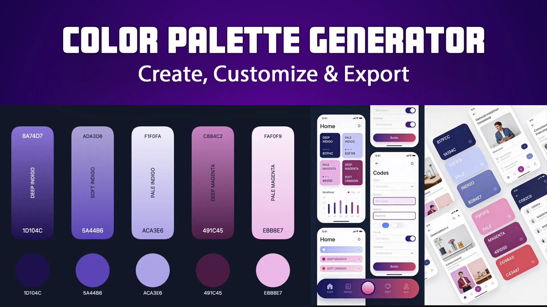 Color Palette Generator Create Customize And Export Perfect Brand ...