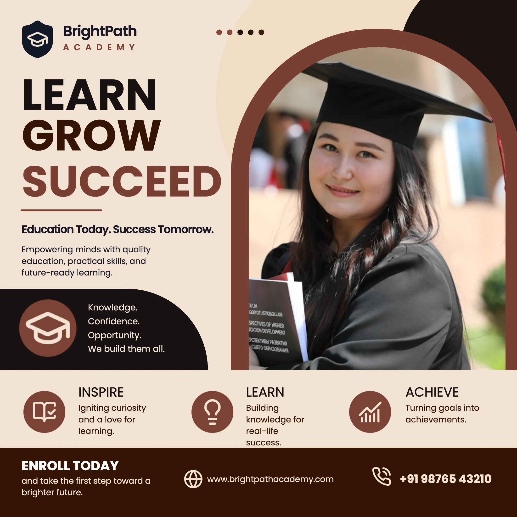 Modern Education Academy Enrollment Template
