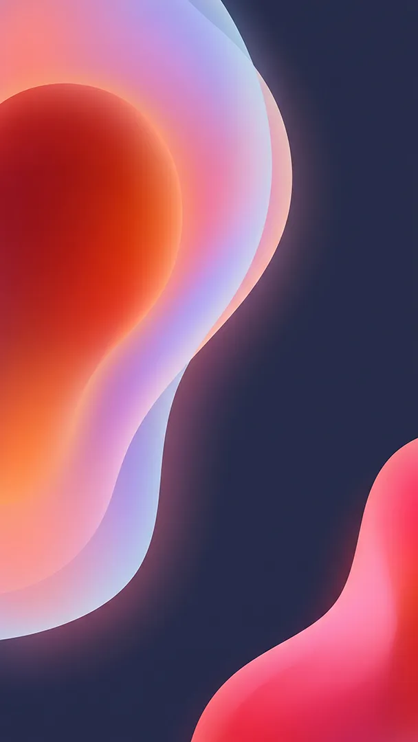 Soft Gradient iPhone Live Wallpaper with Pink Blue Flow