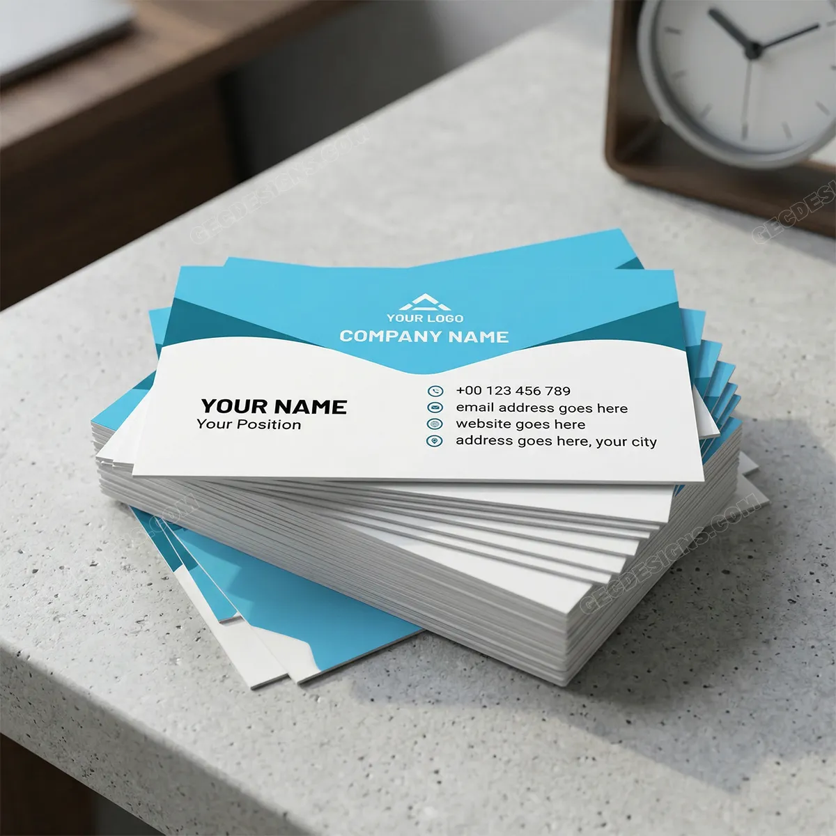 Travel agency flyer template PSD for vacation packages mockup design