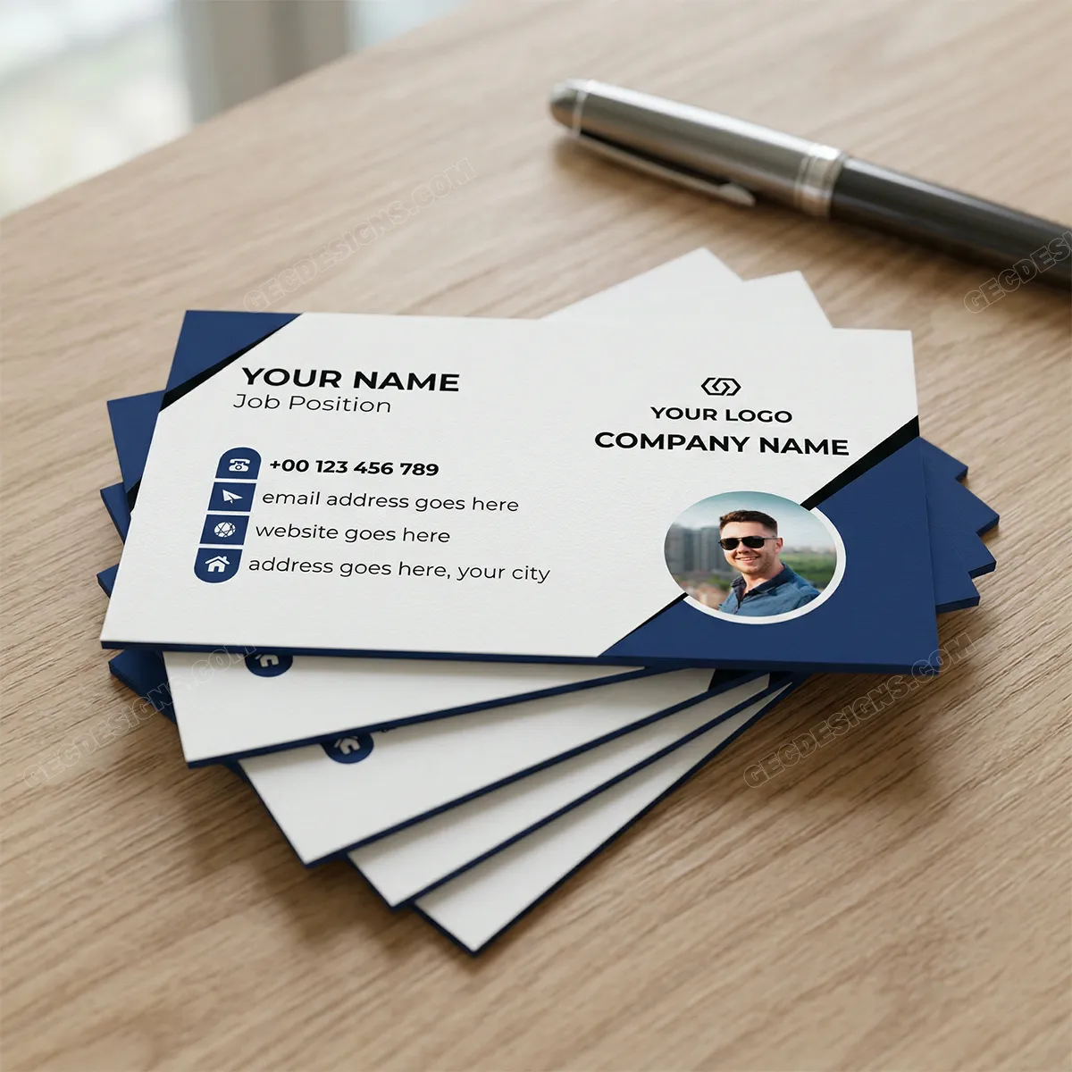 Clean And Professional Business Card Template Mockup One