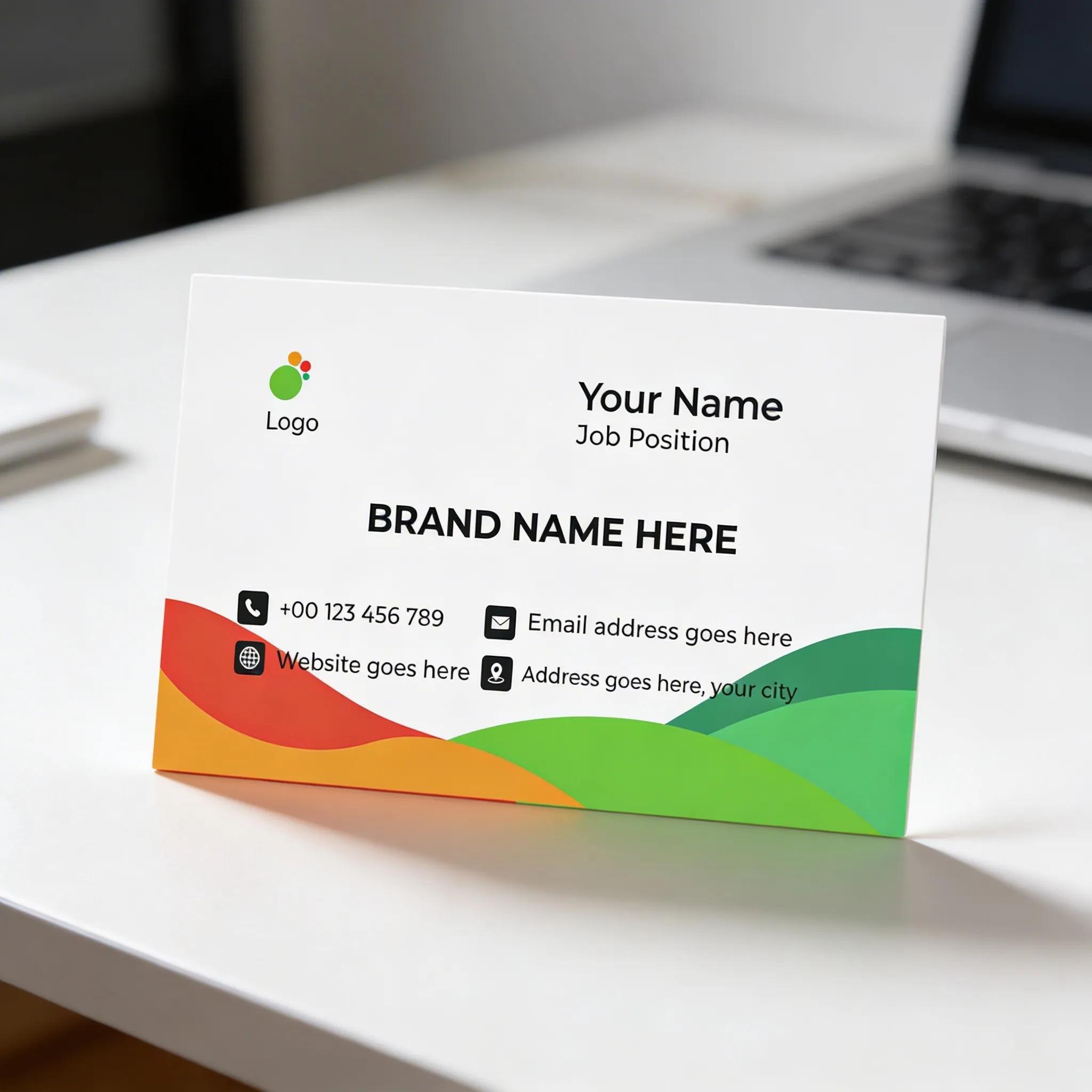 Creative colorful visiting card design for modern businesses