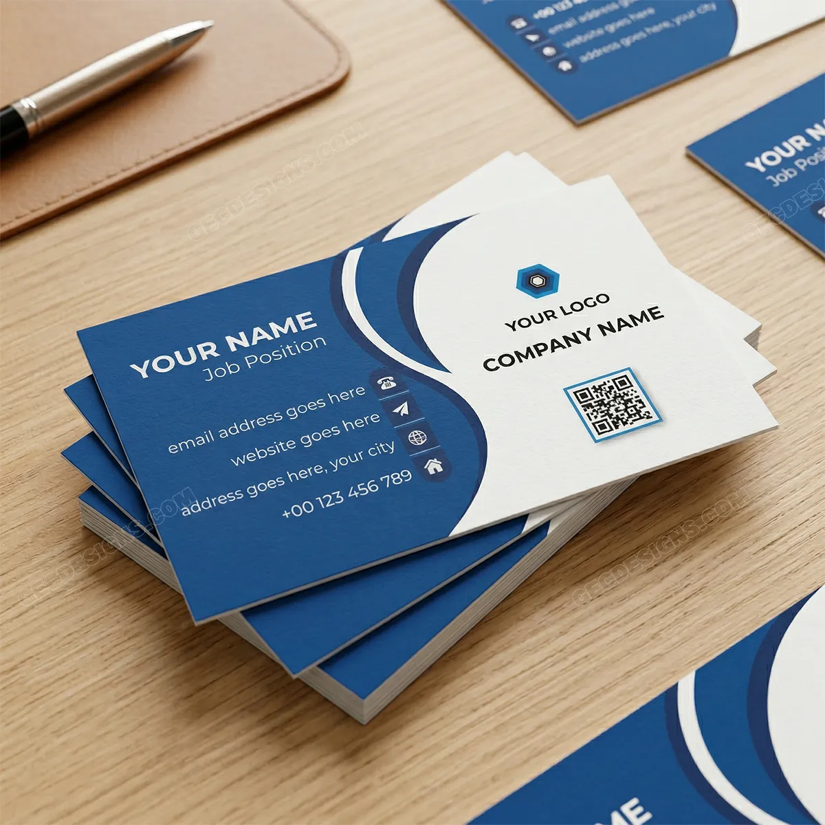 Elegant Professional Business Card Template Mockup Two