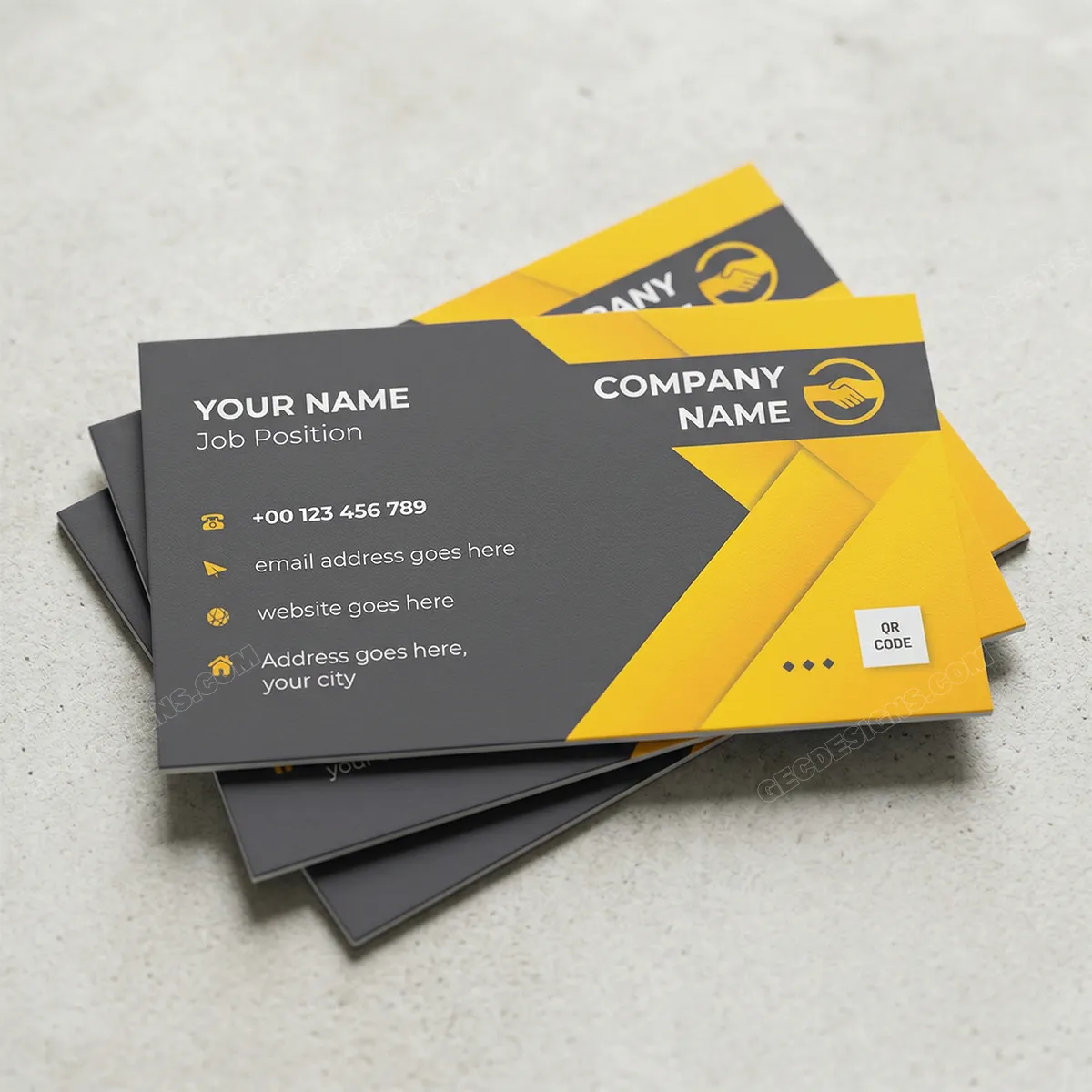Modern Creative Business Card Design Professional Sr09092409 Mockup One
