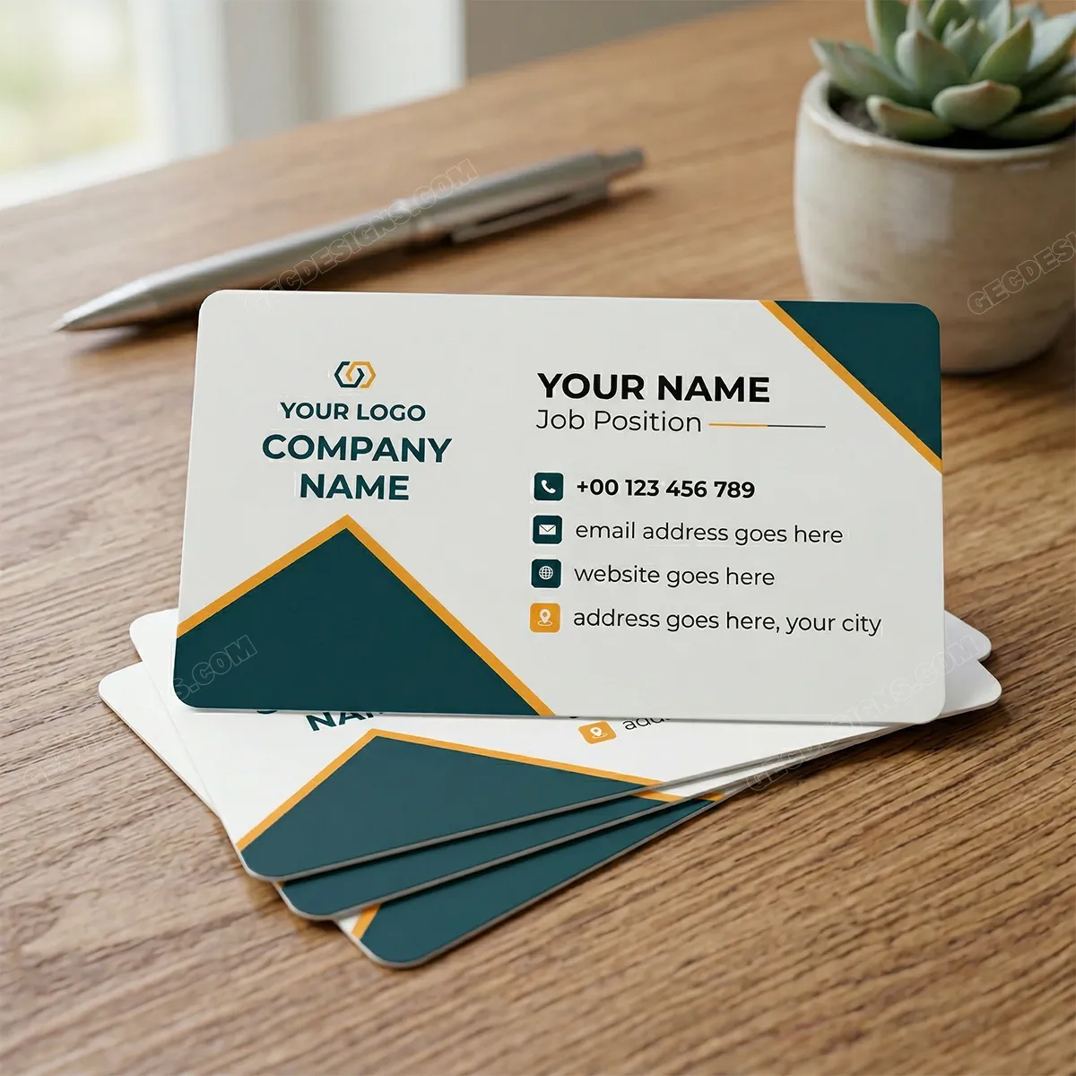 Modern Professional Business Visiting Card Template Sr14022510 Mockup One