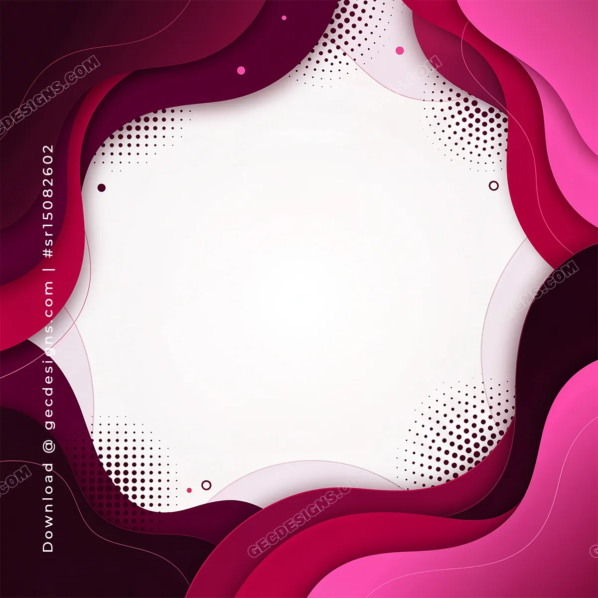Berry Kiss Abstract Background with Layered Pink Waves - Berry Kiss