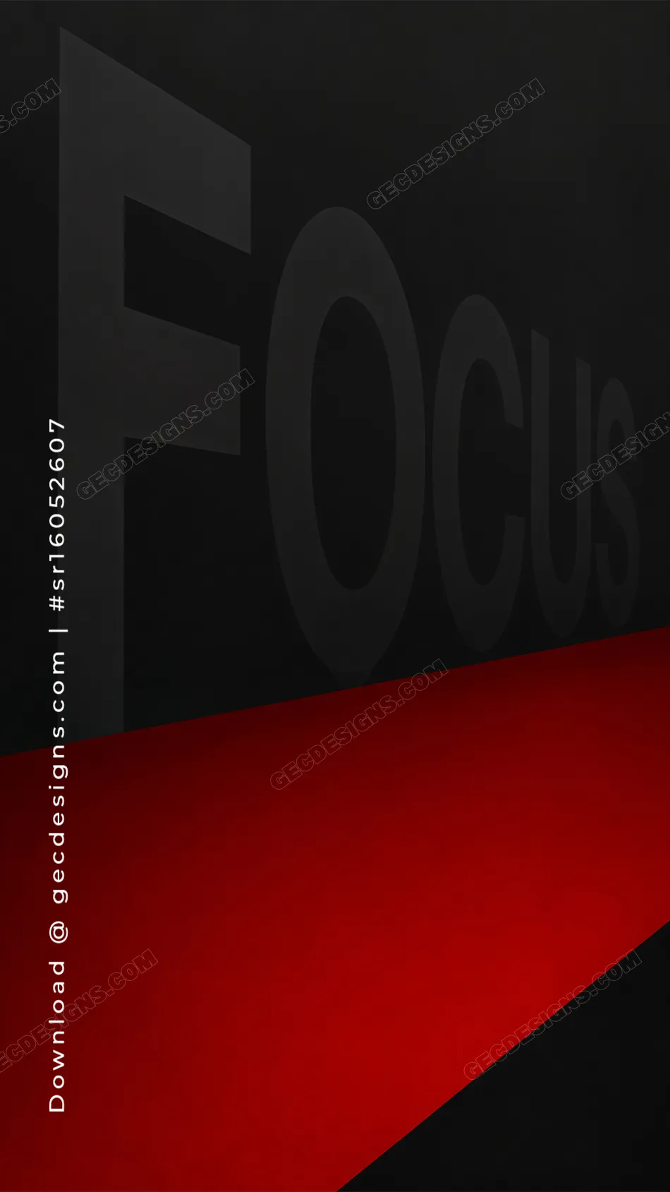 Black and Red Focus iPhone Wallpaper for Success Mindset