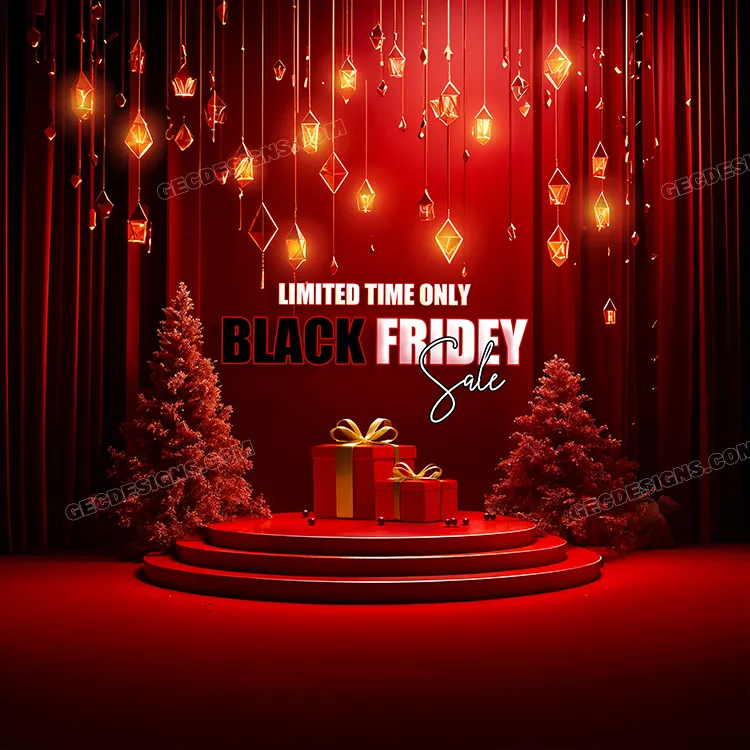 Black Friday wallpaper, limited-time sale promo banner