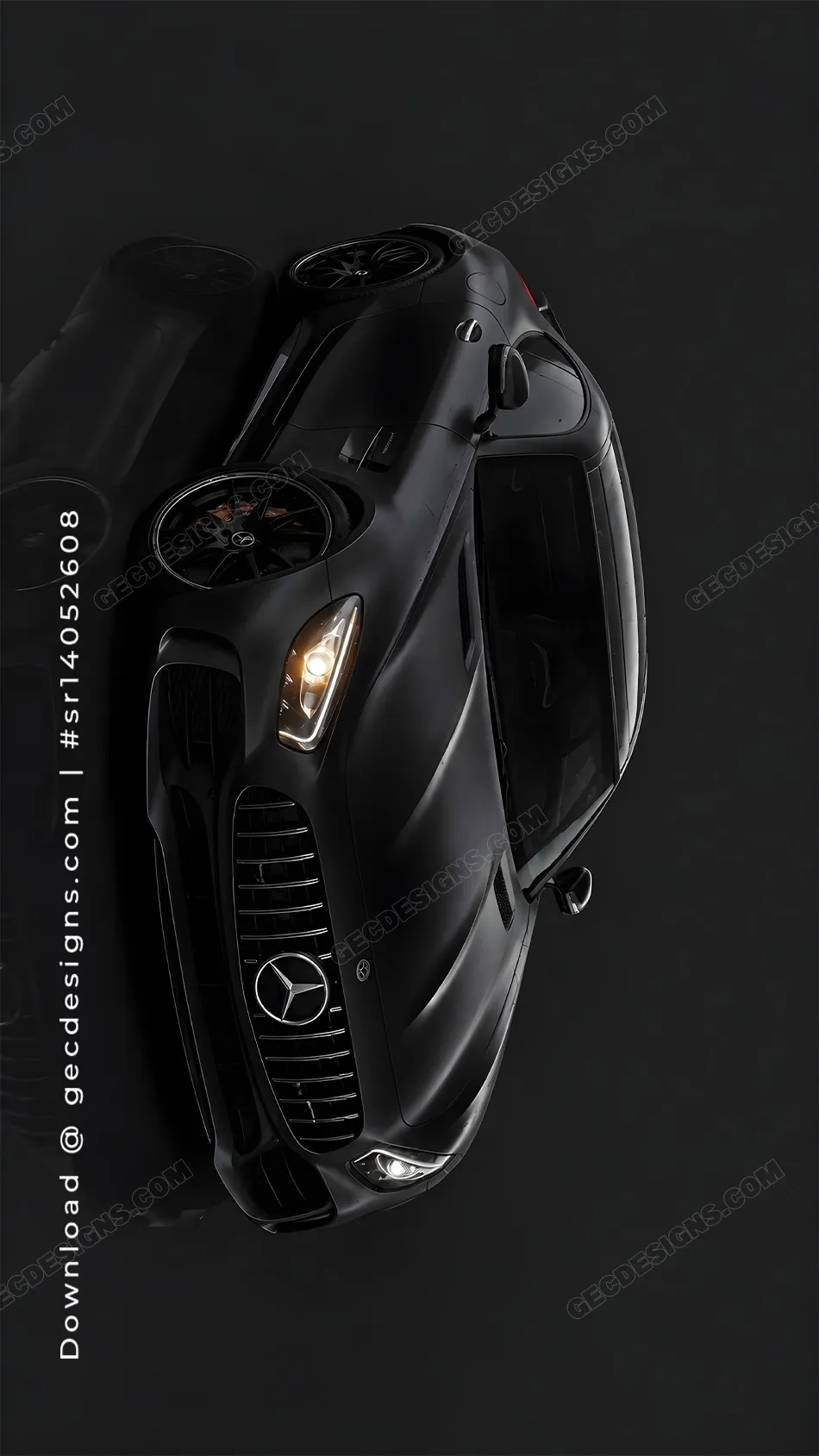 Black Mercedes Luxury iPhone Wallpaper