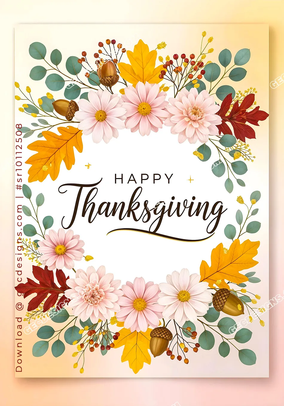 Elegant Happy Thanksgiving