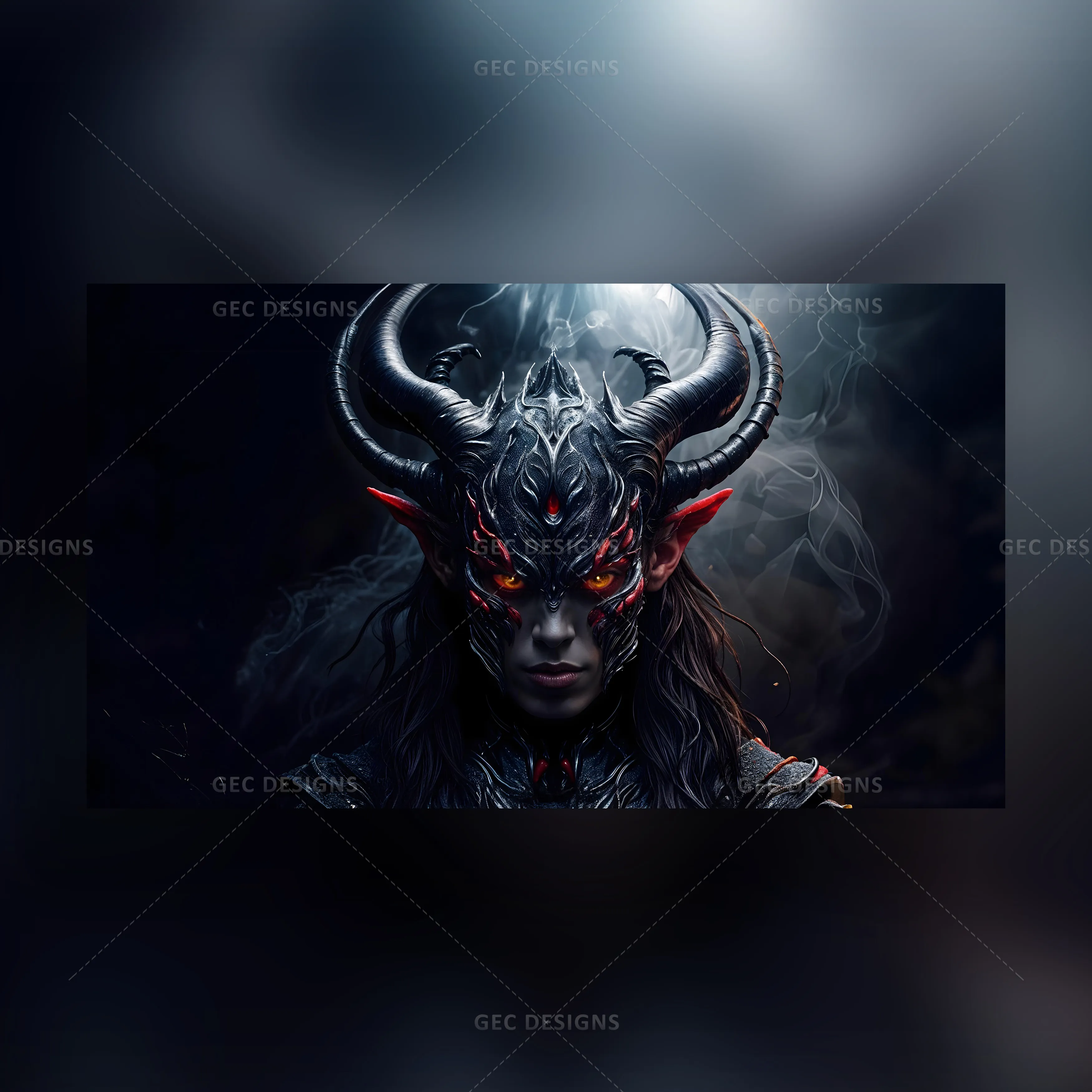 Dangerous demon slayer wallpaper, Halloween concept scary female demon ...