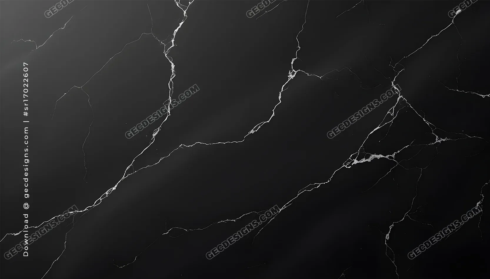Dark AMOLED Wallpaper with Black Marble Texture and Subtle White Veins