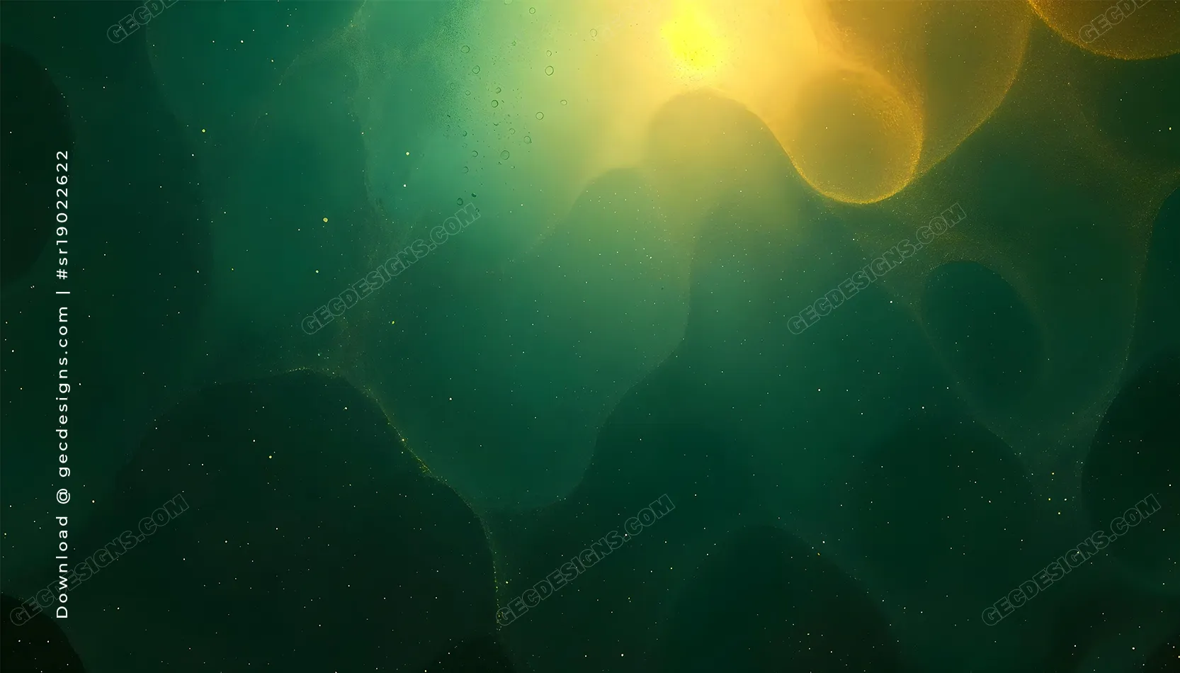 Dark Green and Gold AMOLED Abstract Texture Wallpaper for desktop screen