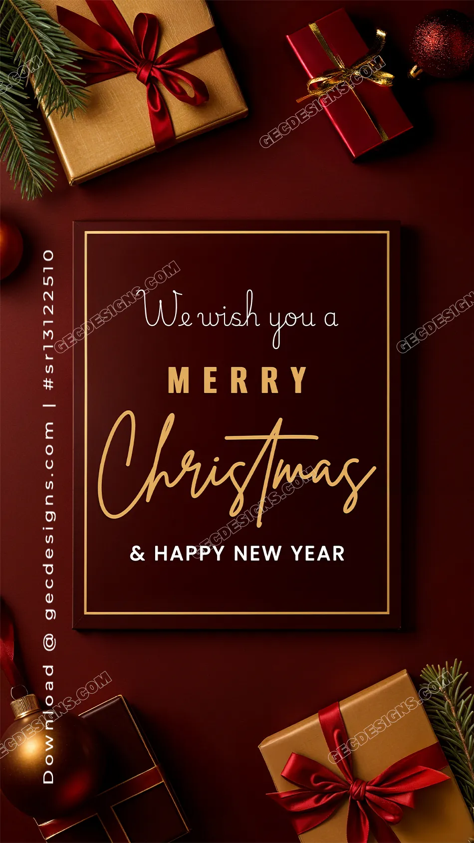 🔥 Merry Christmas And Happy New Year 2026 Winter Background Backgroun, image size:950x1689