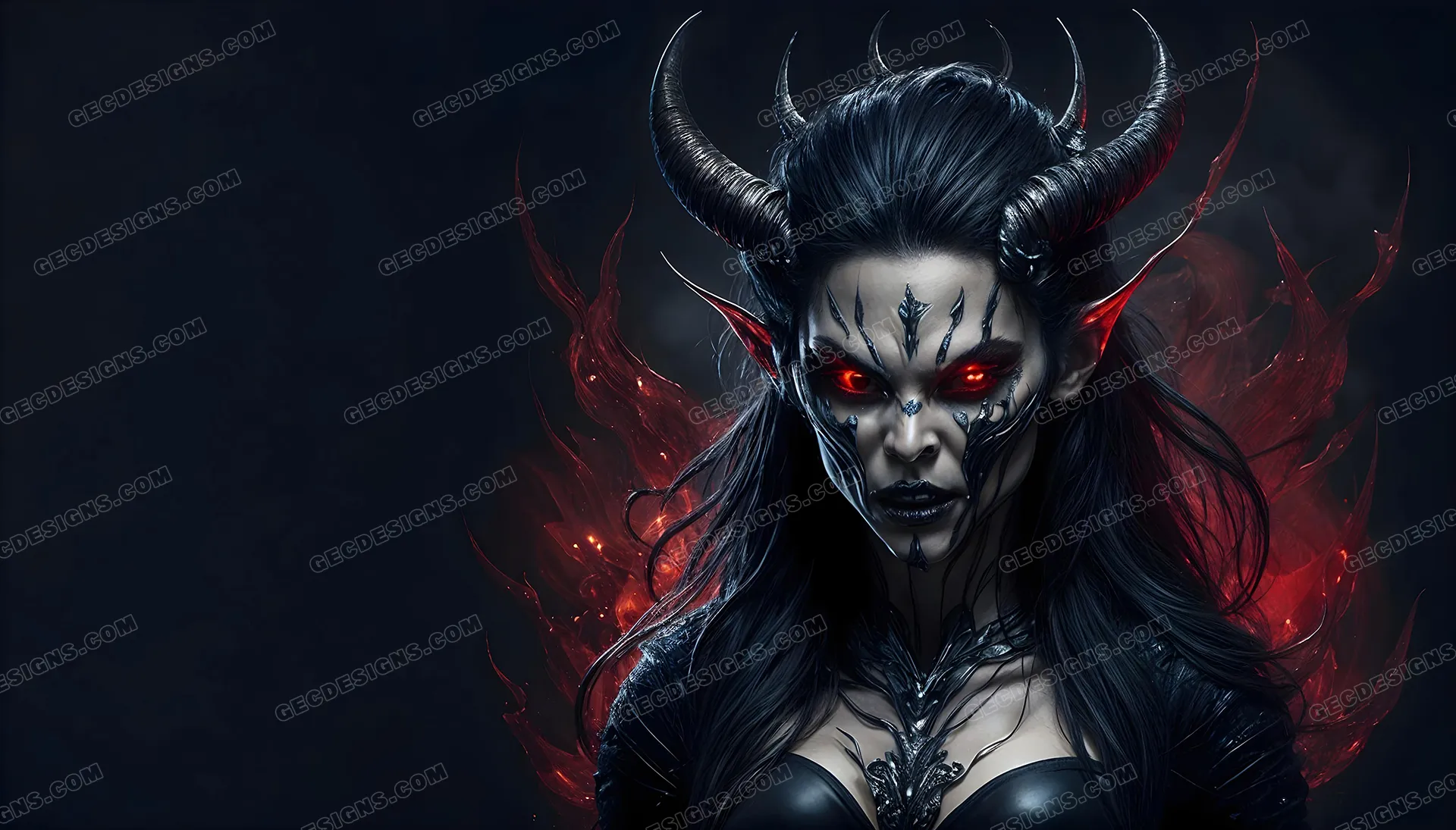 Horn Female Demon Wallpaper Bad Girl Anime Devil Horns Wallpaper Horn Female Demon Wallpaper Bad Girl Anime Devil Horns Wallpaper