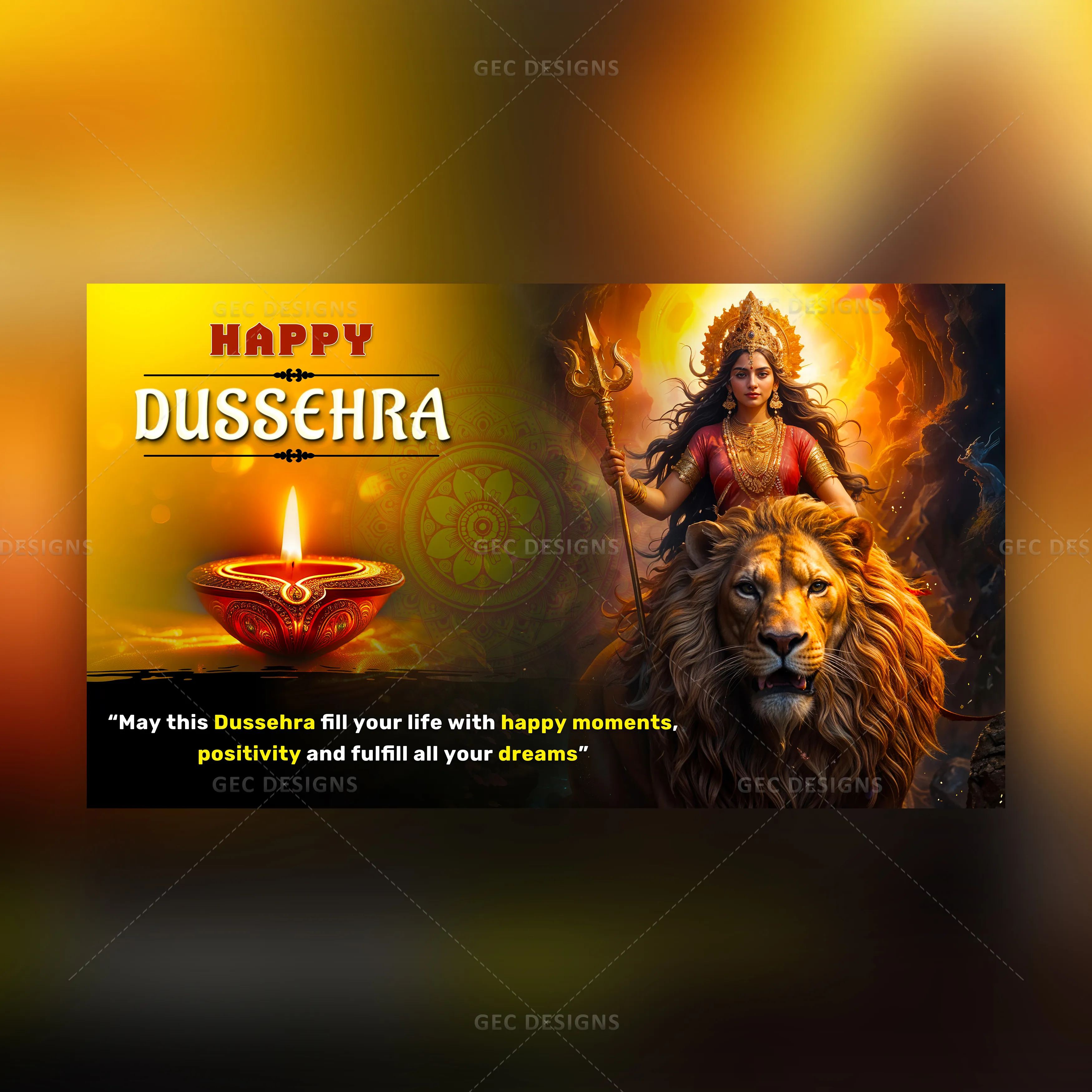 Happy Dussehra 2024, Vijayadashami greetings with Maa Durga HD