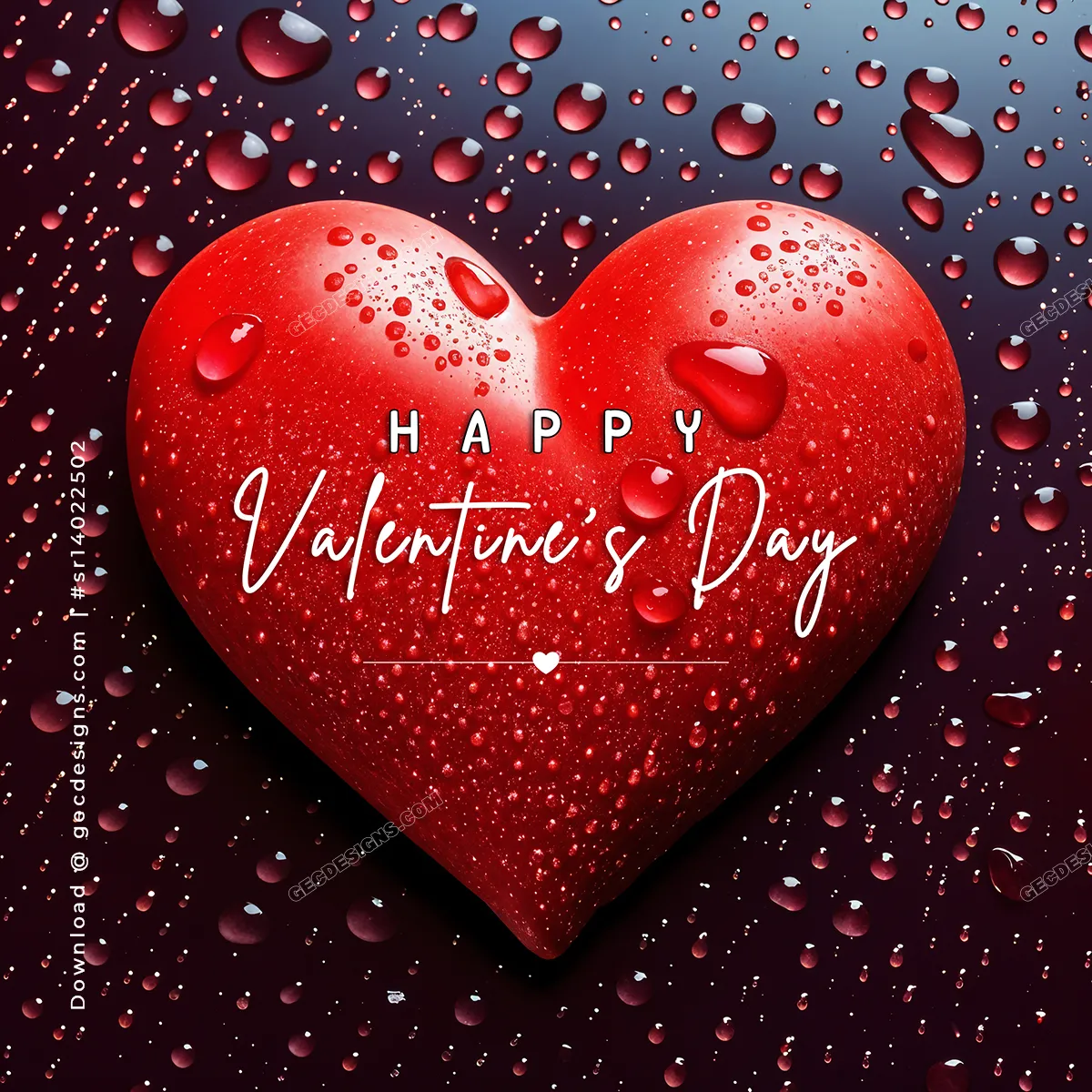 Happy Valentine’s Day wishes with a Beautiful heart background image