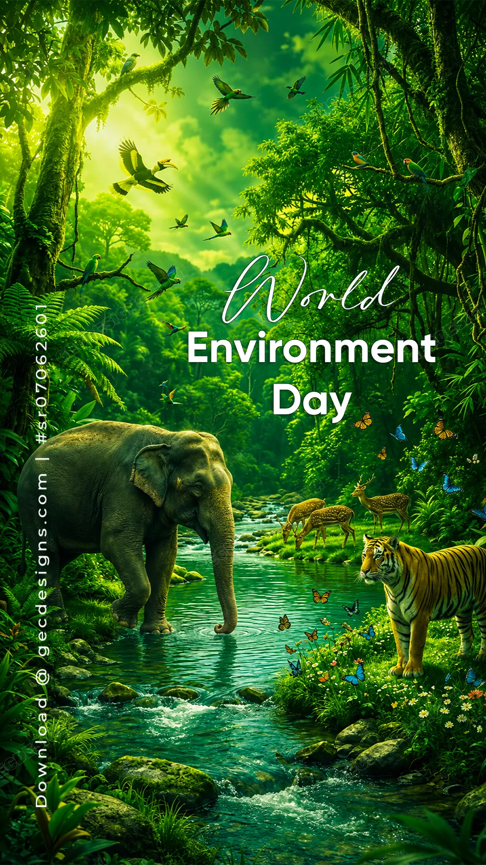 Happy World Environment Day Wildlife Forest Image