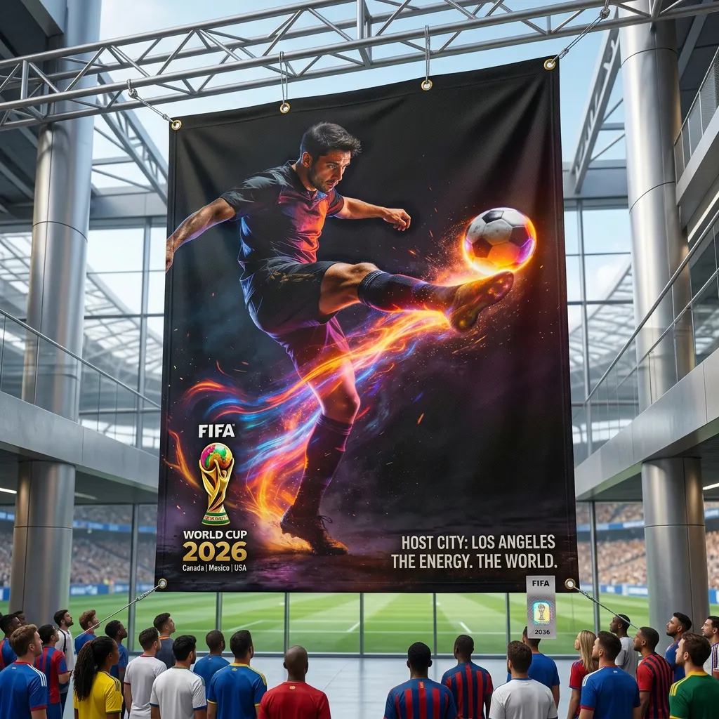 Hd soccer player iPhone wallpaper with fire light trails mockup two