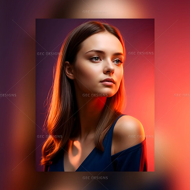 Hyper Realistic beautiful girl AI Generated image | GEC Designs