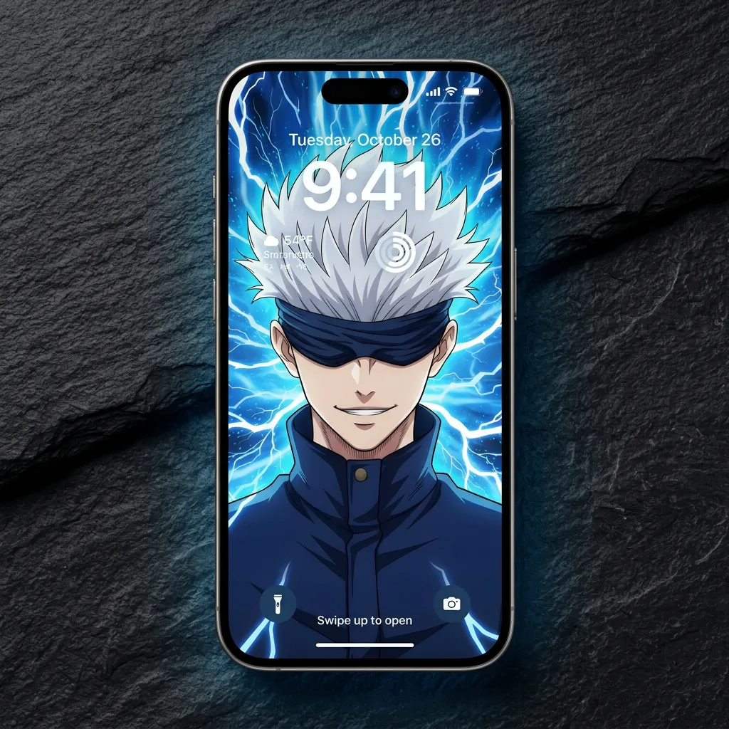Jujutsu Kaisen Gojo Wallpaper for iPhone Lock Screen - Free Download on ...
