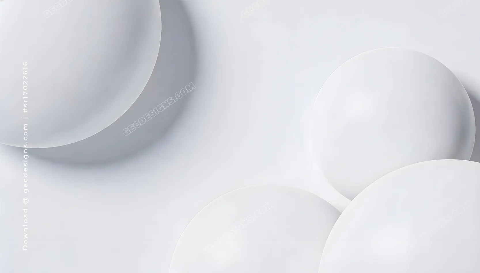 Minimal Aesthetic Wallpaper with White 3D Circular Layers for Desktop background