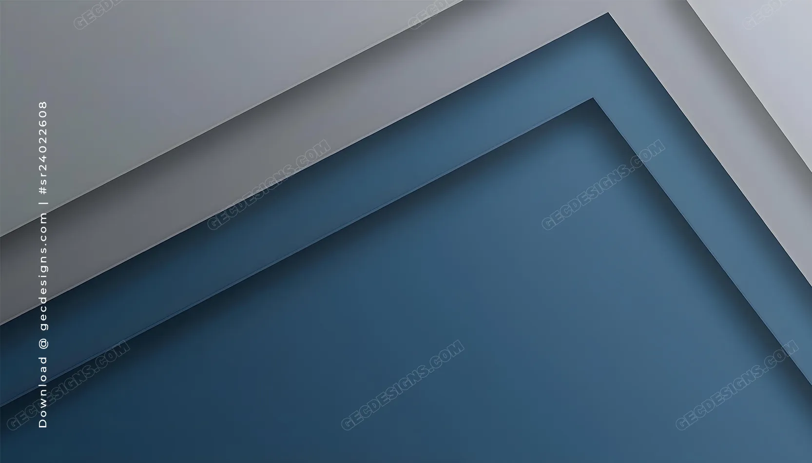 Minimal Blue Abstract Desktop Wallpaper with Modern Layered Geometric Design