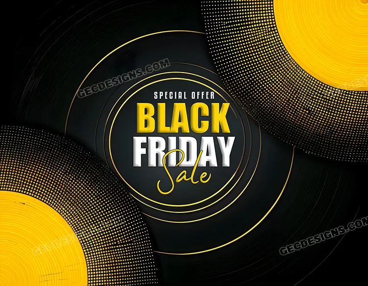 Modern Black Friday sale banner design
