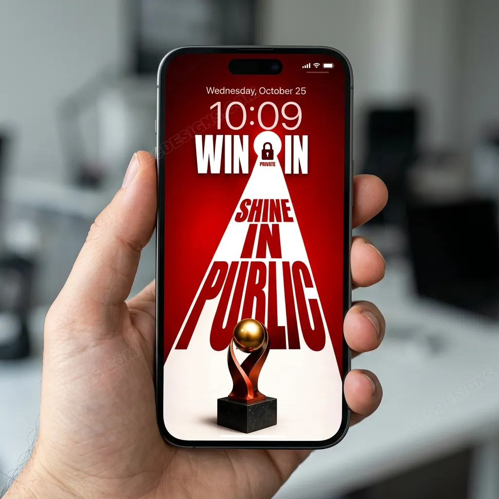 Motivational quote iPhone wallpaper for winners