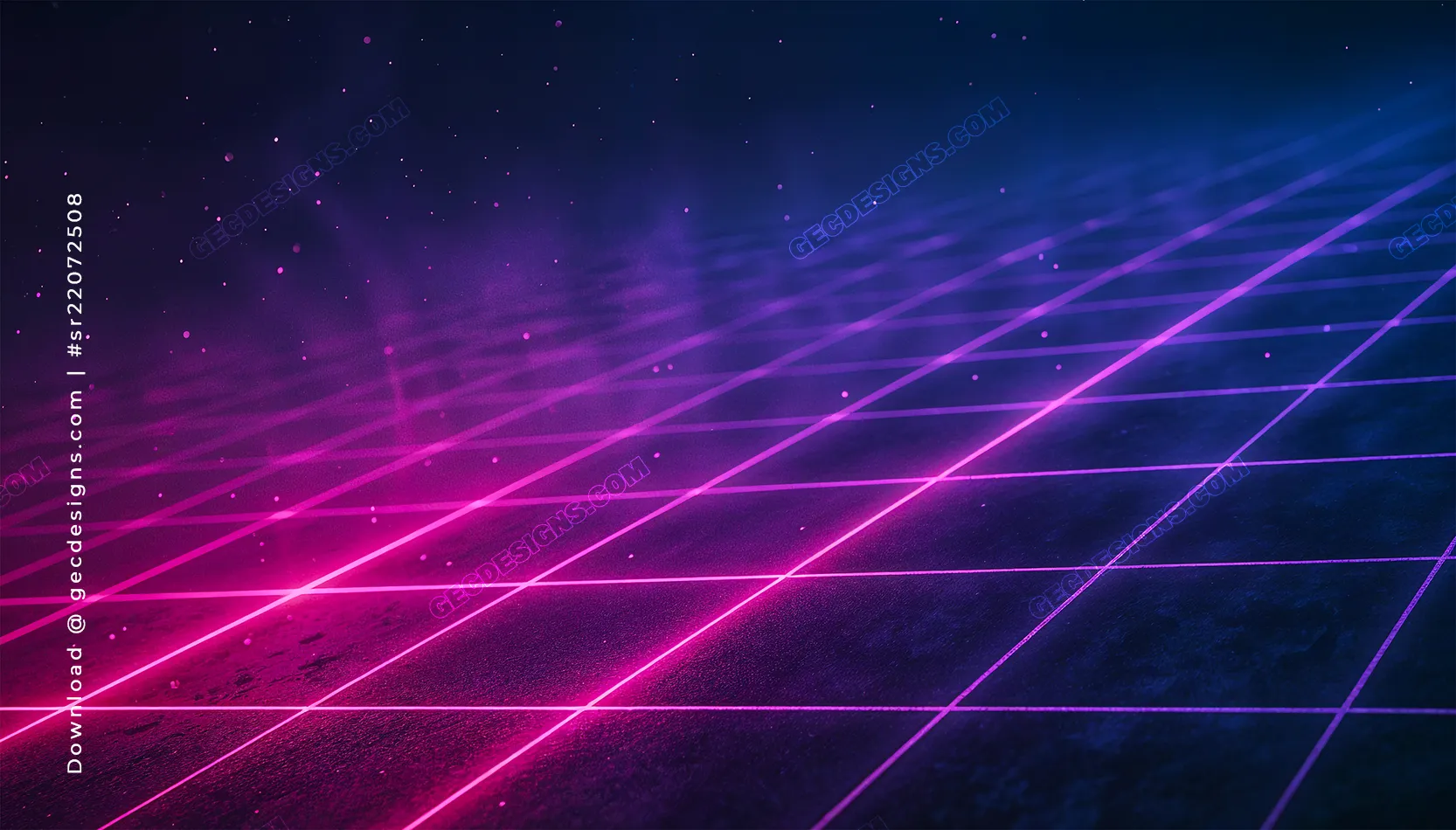 Retro Neon Grid Desktop Wallpaper with Purple and Pink Synthwave Glow - GEC  Designs, image size:1666x950