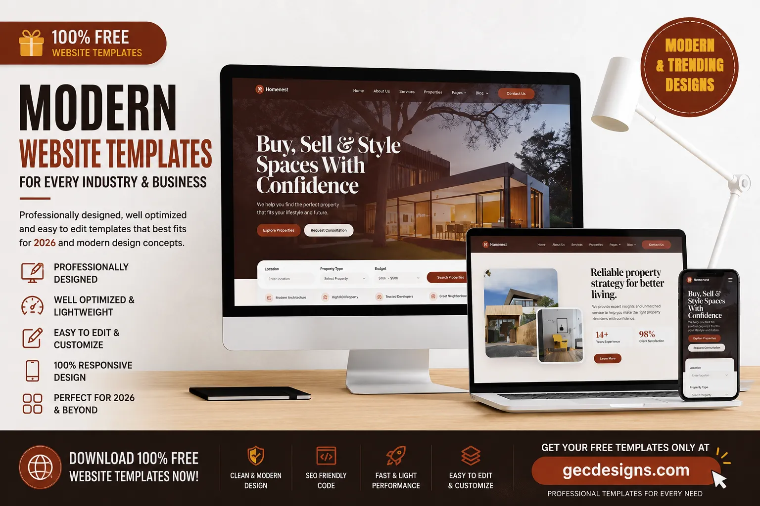 Avenest – Free Real Estate & Interior Design Bootstrap 5 HTML Website Template